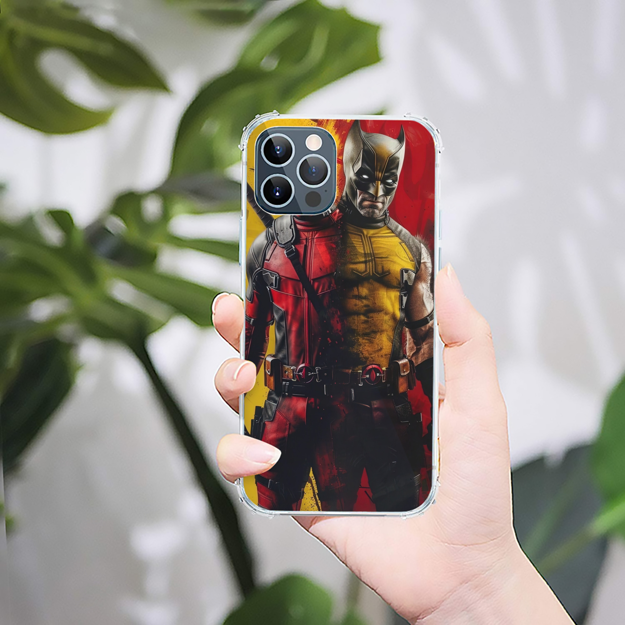 （画像用） Deadpool デッドプール 【iPhone 12シリーズ対応】透明スマホケース（クリアソフトケース）
